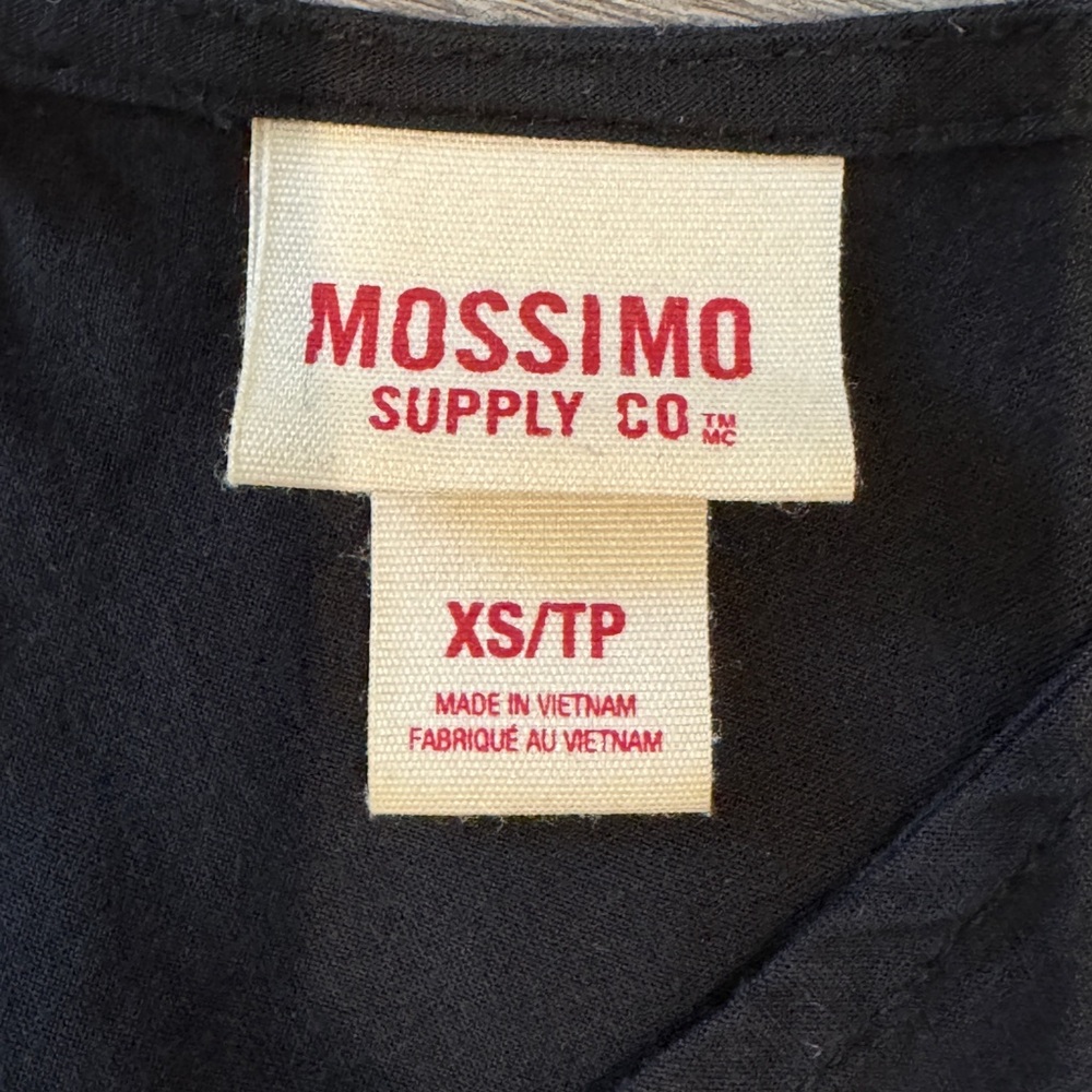 Mossimo Black V-Neck Smocked-Waist Mini Dress w/Pockets - Picture 8 of 13